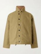 Fortela - Deck Wool Fleece-Lined Cotton-Canvas Jacket - Green