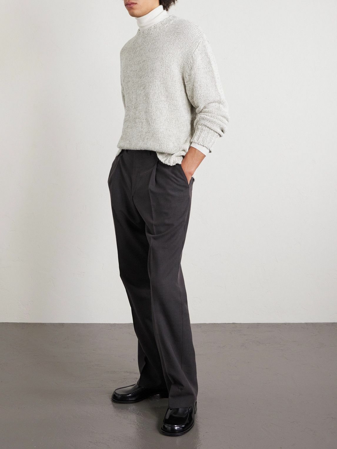 Barena - Caloma Linen and Cotton-Blend Sweater - Neutrals