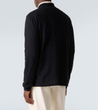 Ralph Lauren Purple Label Embroidered cotton and cashmere polo shirt