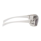 Rick Owens Transparent and Black Larry Rick Sunglasses