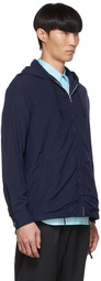 Comme des Garçons Homme Deux Navy Polyester Hoodie