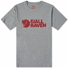 Fjällräven Men's Logo T-Shirt in Grey Melange