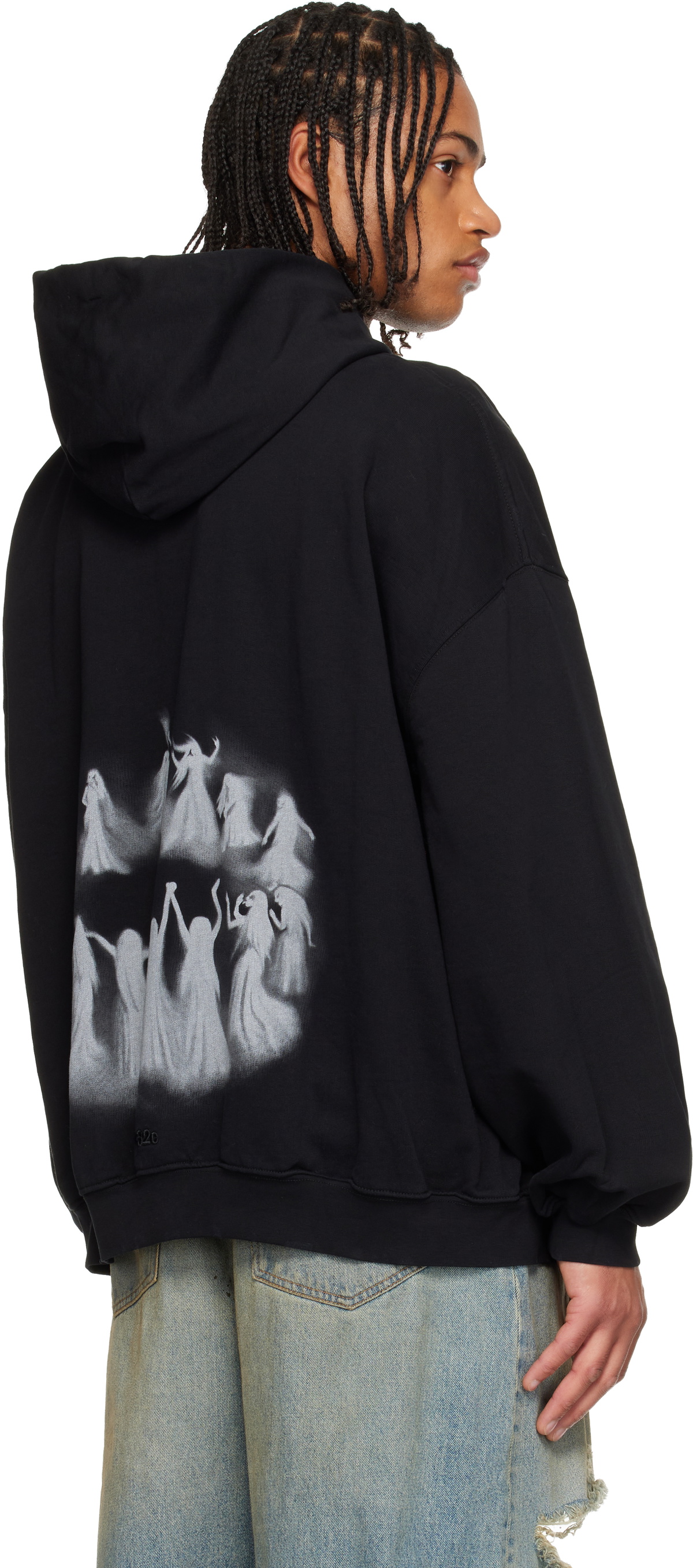 032c Black Hansel and Gretel Oversized Hoodie