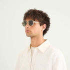 Loewe Eyewear Slim Square Sunglasses in Yellow/Green 