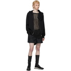 Rick Owens Black Champion Edition Mountain Hoodie