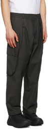 Lownn Gray Plain Cargo Pants