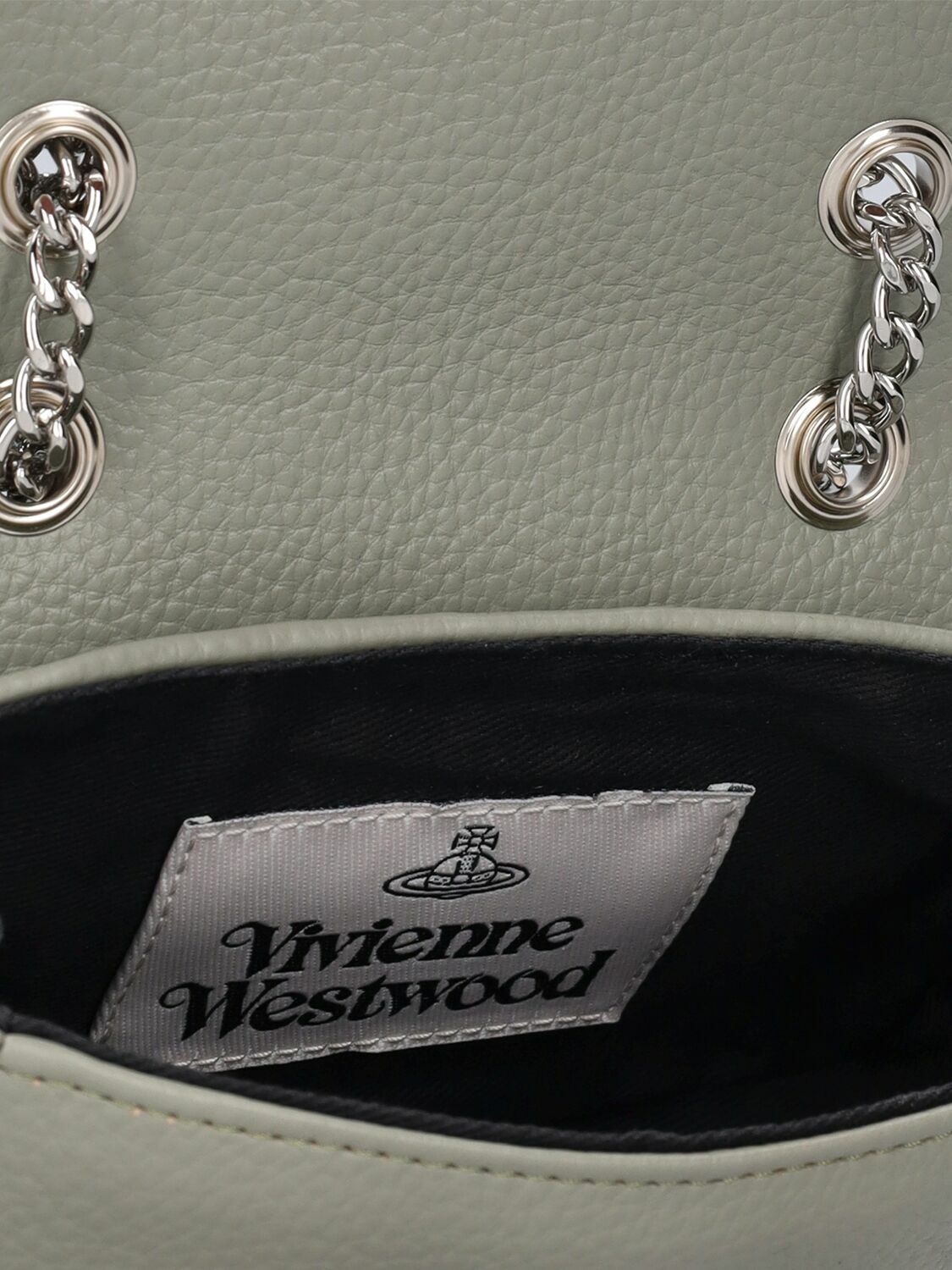 VIVIENNE WESTWOOD - Small Derby Re-vegan Shoulder Bag Vivienne