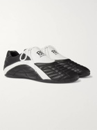 BALENCIAGA - Zen Logo-Print Faux Leather Sneakers - Black