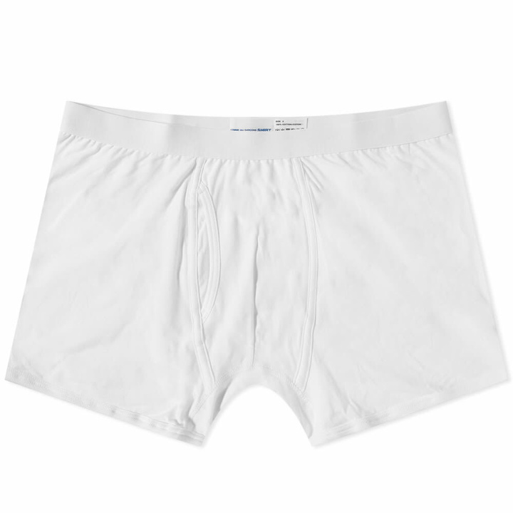 Photo: Comme des Garçons SHIRT Men's Sunspel Jersey Trunk in White