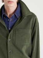 The Elder Statesman - Wool, Silk and Cashmere-Blend Overshirt - Green