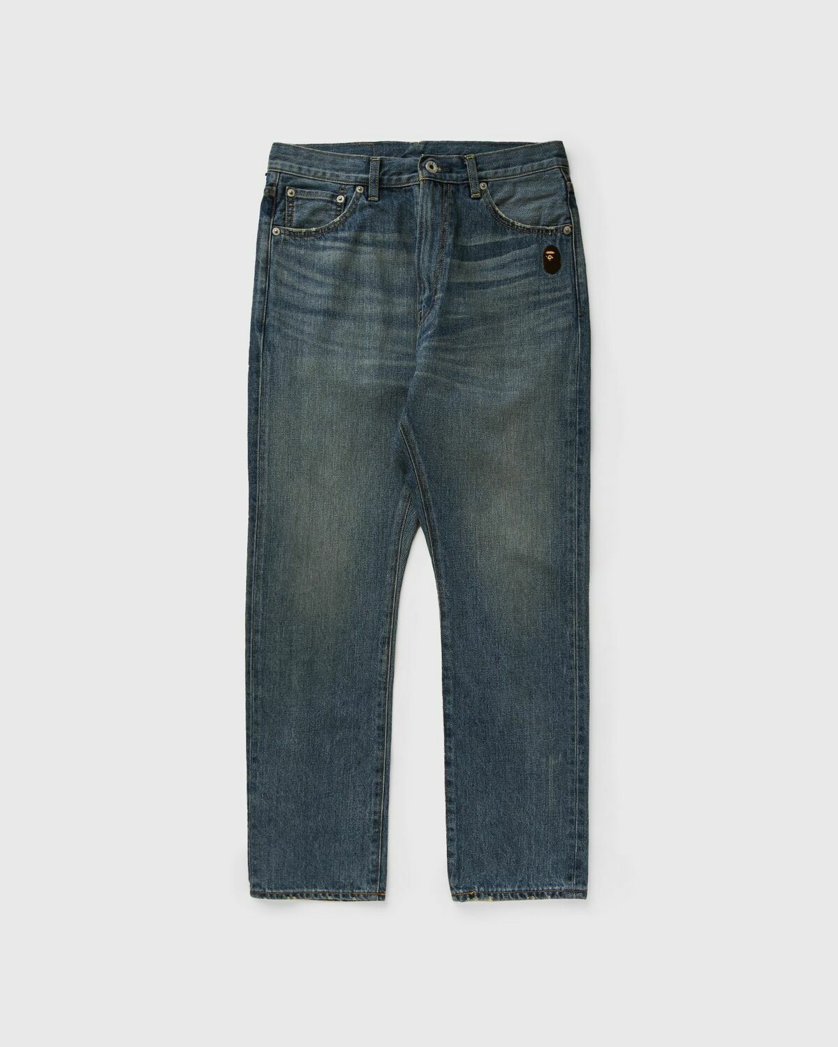 A Bathing Ape One Point Regular Fit 13 Oz Denim Pants Blue Jeans A 