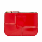 Comme des Garçons Wallet SA8100RH Reversed Hem Wallet in Red 