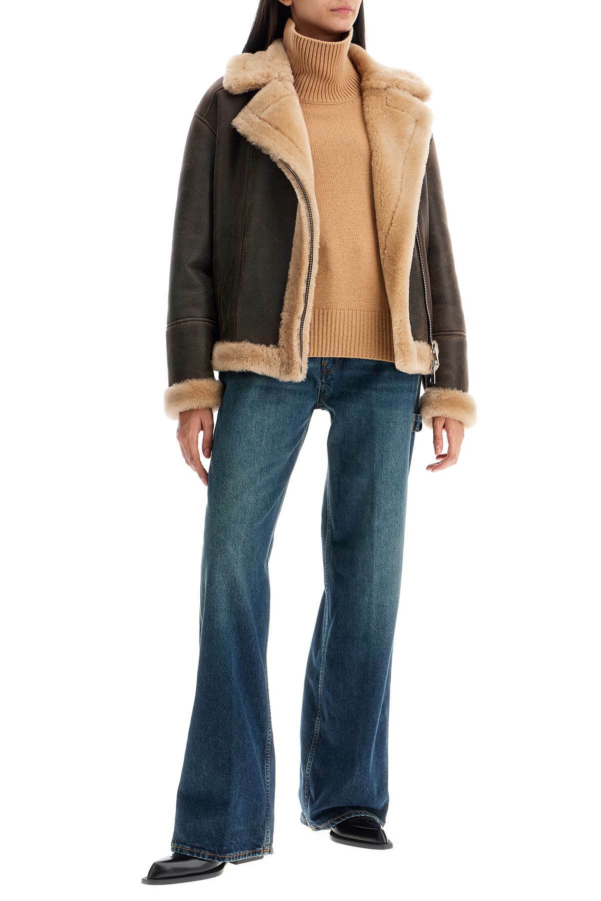 BLANCHA shearling jacket Brown