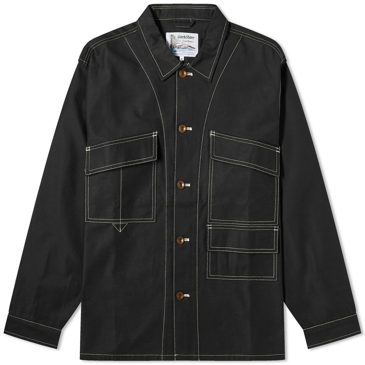 Garbstore Men's Manager Overshirt in Black