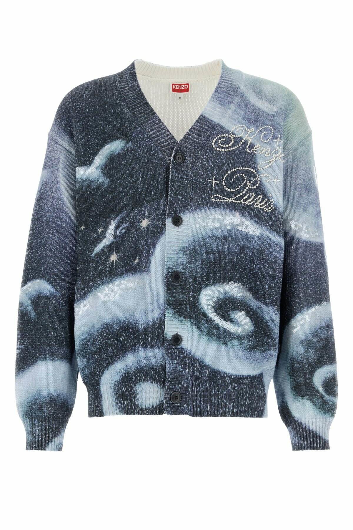 トップス KENZO CLUB mix color cable Knit KENZO - Psychedelic Cable-Knit Cotton Sweater - Multi Kenzo