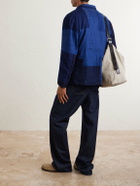 Blue Blue Japan - Nenrin Indigo-Dyed Patchwork Linen Blazer - Blue