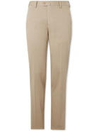 Loro Piana - Slim-Fit Tapered Stretch-Cotton Twill Trousers - Neutrals