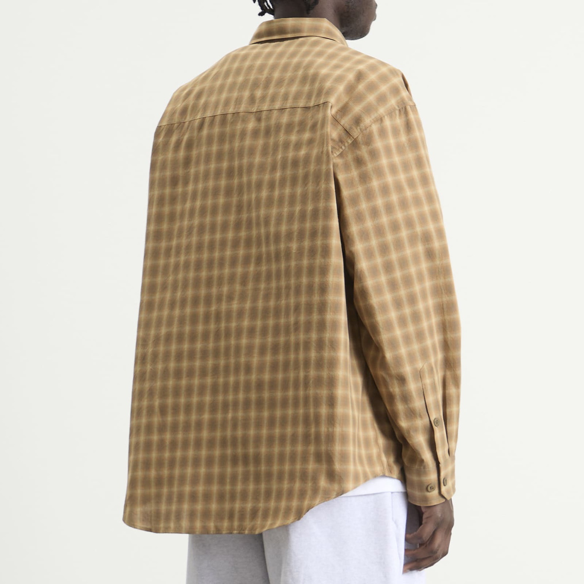 WTAPS Men's Txt 01 Long Sleeve Shirt in Brown
