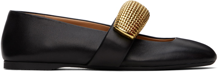 Photo: JW Anderson Black Bubble Bracelet Leather Ballerina Flats