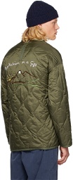PRESIDENT's Khaki Quilted Jacket