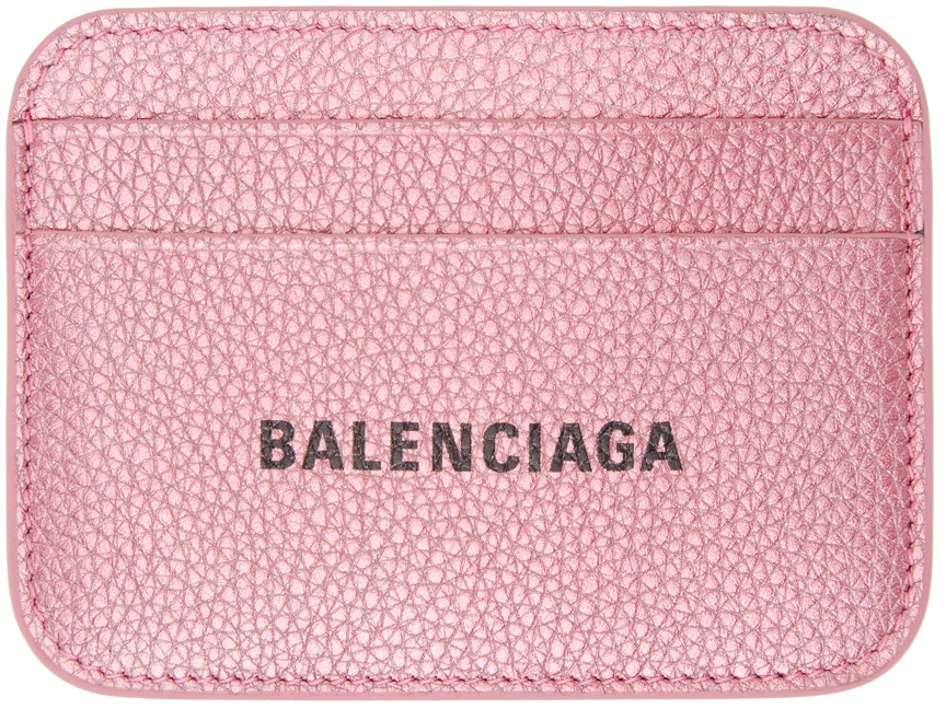 Balenciaga Pink Cash Flap Card Holder Balenciaga