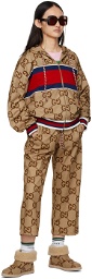 Gucci Brown Lunar New Year 'Gucci Tiger' Jumbo GG Lounge Pants
