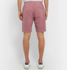 YMC - Jay Cotton and Linen-Blend Drawstring Shorts - Pink