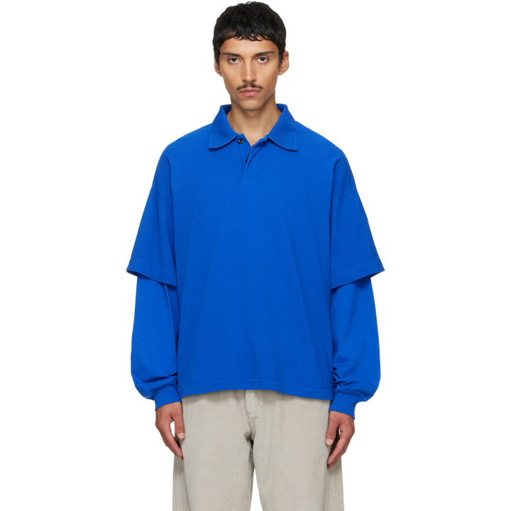 Photo: AGOLDE Blue Curren Double Sleeve Polo