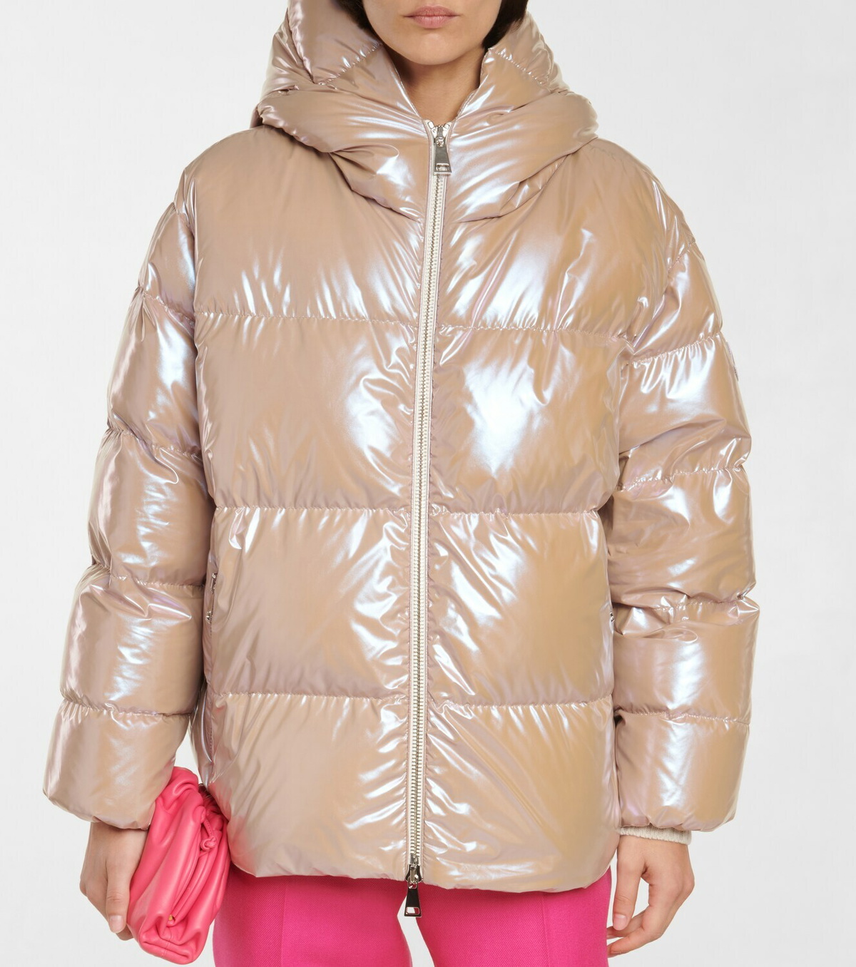 MONCLER　フーディ スプリング ハーフコート　ENET　ベージュ MONCLER フーディ スプリング ハーフコート ENET ベージュ 【公式通販】