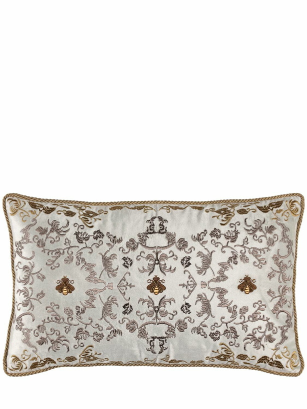 Photo: LES OTTOMANS Embroidered Velvet Cushion