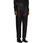 Lemaire Black Pleated Drawstring Trousers