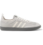 adidas Consortium - C.P. Company Samba Suede-Trimmed Nylon Sneakers - Men - Gray