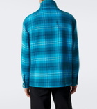 Umit Benan St. Moritz plaid cashmere overshirt
