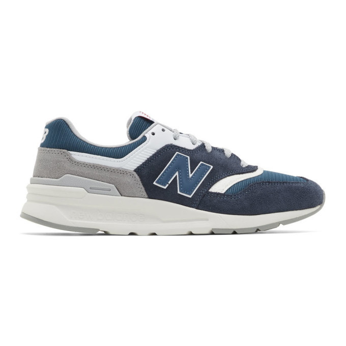 Photo: New Balance Navy and Blue 997H Sneakers