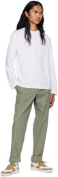 A.P.C. White Item Long Sleeve T-Shirt