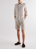 NN07 - Crown Straight-Leg Linen Shorts - Neutrals