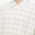 mfpen Men's Exact Shirt in Grey Check Seersucker