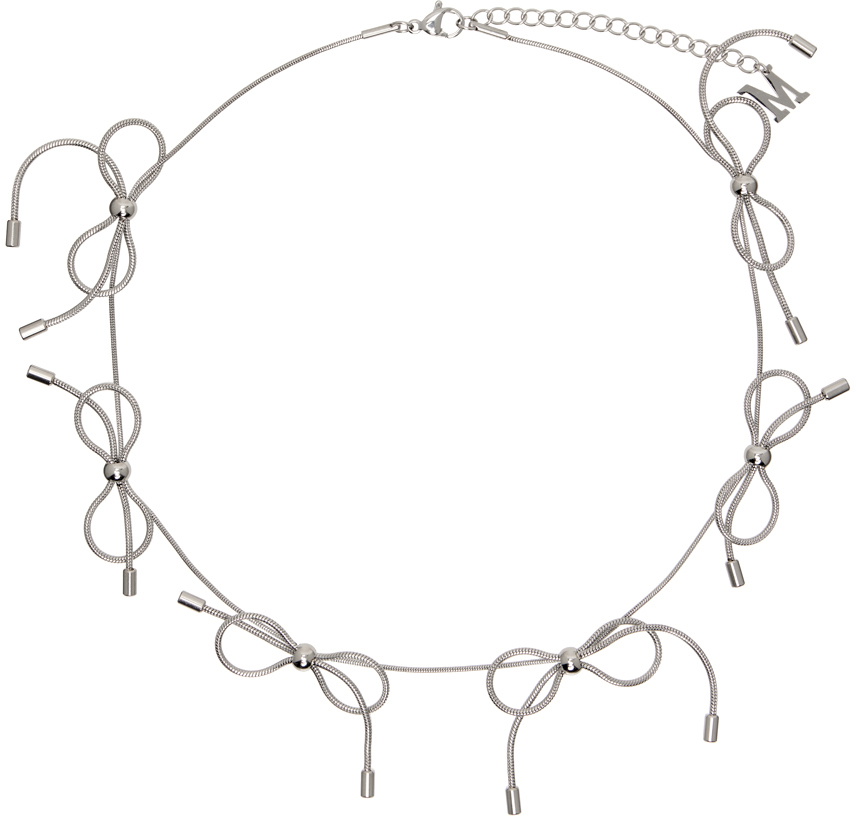 Marland Backus Silver Bow Necklace