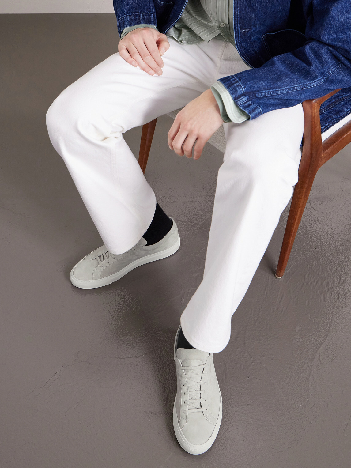 Common Projects - Achilles Premium Suede Sneakers - Neutrals