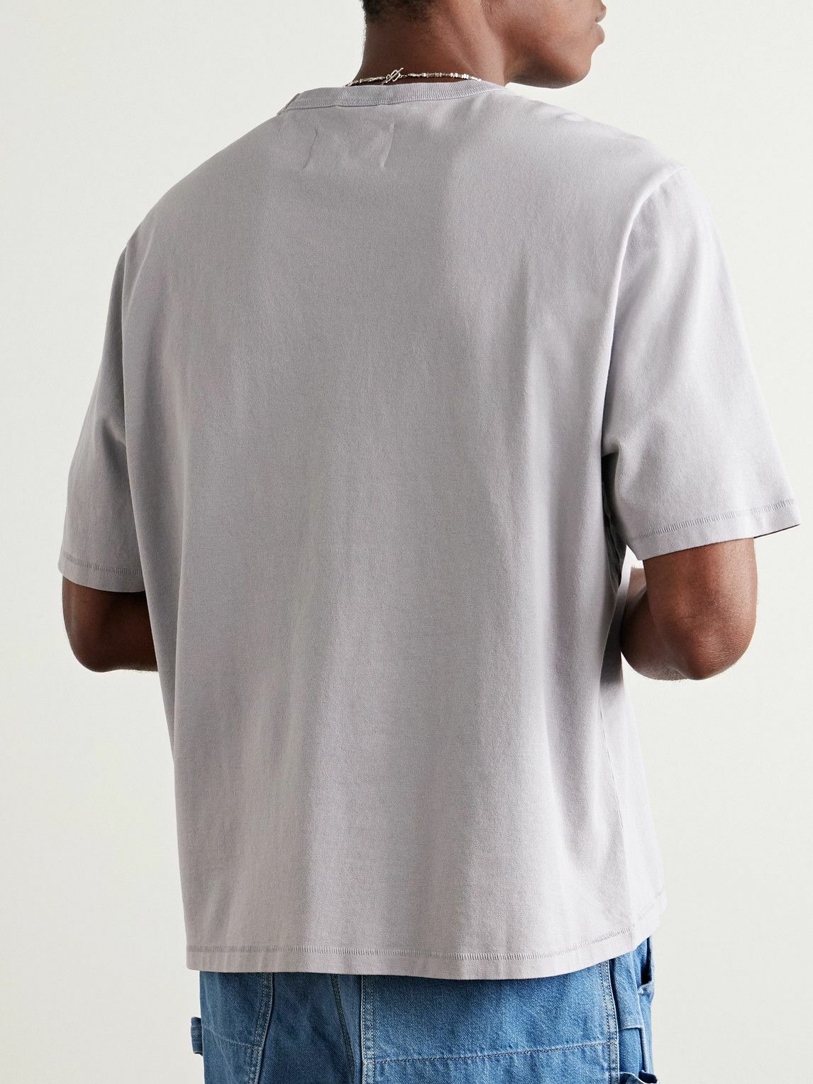 Corridor - Garment-Dyed Cotton-Jersey T-Shirt - Gray