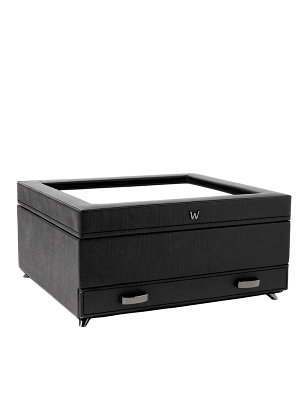 Photo: WOLF - Porter Cross-Grain Vegan Leather Watch and Jewellery Box