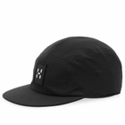 Haglöfs Men's Brand Five Panel Cap in True Black Solid