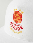Rhude - Azur Logo-Embroidered Linen Baseball Cap