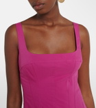 Simkhai Cotton-blend midi dress