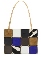 Khaite Emma Mini Panelled Leather Tote bag - Purple - One Size
