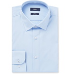 Hugo Boss - Light-Blue Jesse Slim-Fit Cotton-Poplin Shirt - Men - Blue