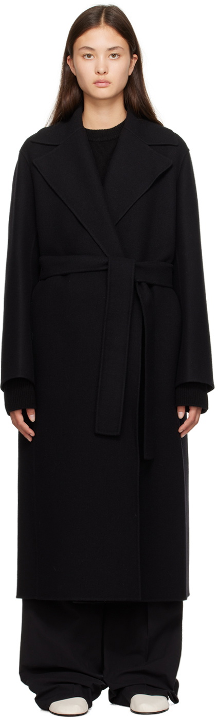 The Row Black Malika Coat The Row
