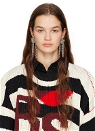 Raf Simons Silver Knotted Chain Earrings