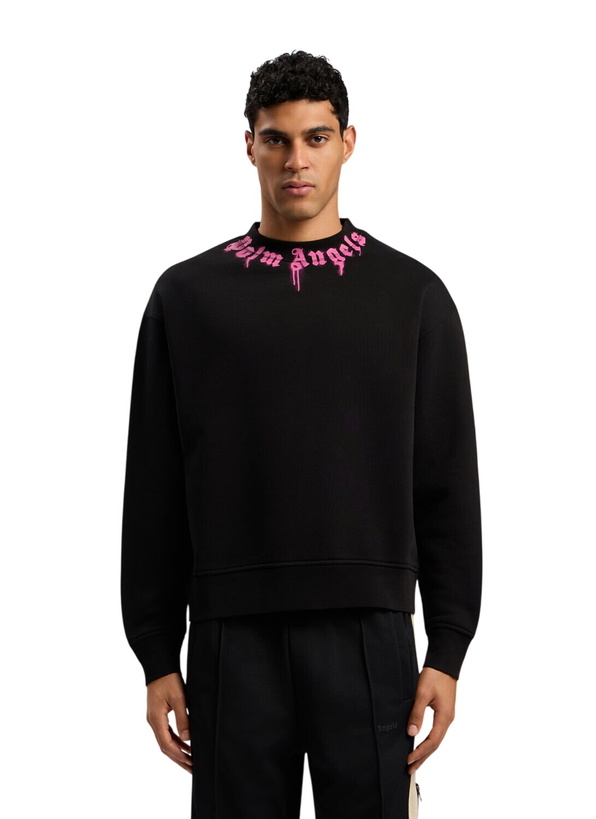 Photo: Palm Angels Neck Logo Crew Sweatshirt