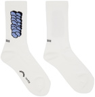SOCKSSS Two-Pack White Rosebud Socks